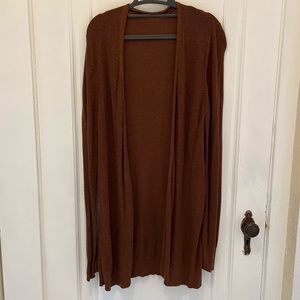 Rust/orange Long Cardigan